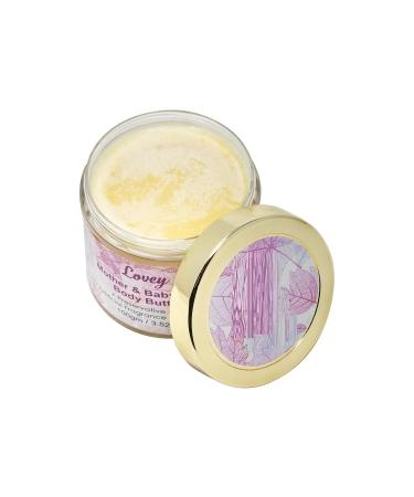 NP Lovey Mother & Baby Safe Body Butter Cream Natural Vegan & Non-Toxic With Organic Cocoa & Shea Butter Pregnancy & Baby Safe Ideal 100g / 3.52oz - Buy Online on GoSupps.com