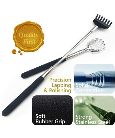 2 Pack Portable Extendable Back Scratcher for Men & Women - Metal Telescoping Backscratchers for Adults - Back Massager Tool - Buy Online on GoSupps.com