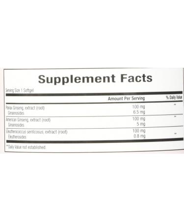 Trunature Triple Energy Ginseng & Eleutherococcus 300 Softgels - Boost Stamina & Vitality - Buy Online on GoSupps.com