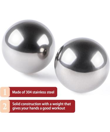 Buy BIMUYI 2 Pcs Meditation Balls - 304 Stainless Steel Baoding Balls 40mm for Hand Exercise - Includes Case | International Shipping - Buy Online on GoSupps.com
