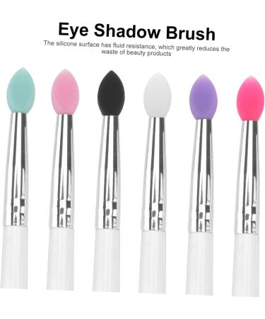 Angoily 6pcs Eye Shadow Brush Makeup Brush Big Sequined Smudger Silicone Eyeshadow Brush Makeup Set Make up - Buy Online on GoSupps.com