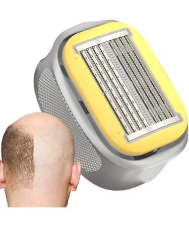 Head Shaver for MenManual Bald Head Shaver Shaving Tool Waterproof Hair Trimmer Care Kit for Scalp Beard Face Arms Daily Use All Yellow - Buy Online on GoSupps.com