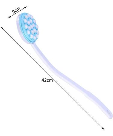 Long Handle Back Scrubber Body Brush with Massaging Tool and Lotion Applicator - Buy Online on GoSupps.com