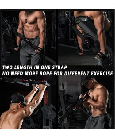 Tricep Rope Cable Attachment for Greater Range Of Motion - Dual Length Design - Buy Online on GoSupps.com