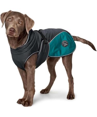HUNTER UPPSALA Cozy Dog Coat - Winter Water-Repellent Reflective Size 25 Anthracite/Petrol - International Shipping Available - Buy Online on GoSupps.com