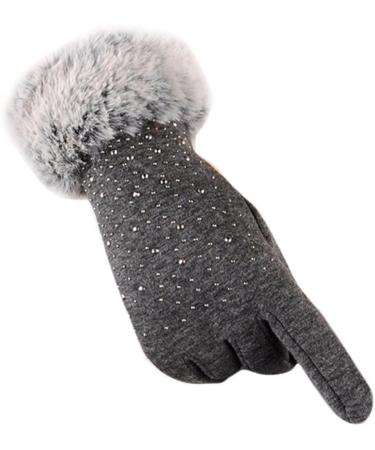 Warm Women's Dressy Gloves - Thicker Fleece Touchscreen Cycling Gloves with Plastic Cuff | Perfect for Winter Outdoor Sports - Buy Online on GoSupps.com