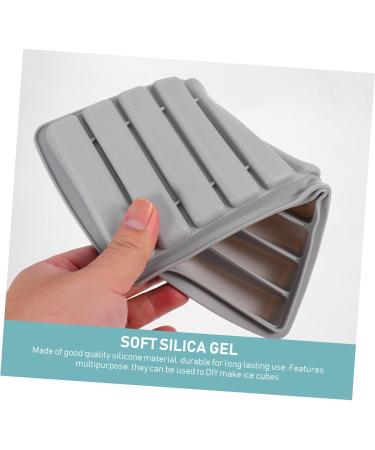 Zerodeko 1pc 10 Silicone Ice Trays Silicone Molds Ice Cube Reusable Silicone Square Mold Ice Maker Tool Bar 24.5X11.5CM Grey - Buy Online on GoSupps.com