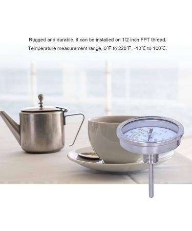 High-Quality Stainless Steel Outdoor Thermometer - Battery-Operated Temperature Monitor for Flowing Liquids & Indoor Use - Buy Online on GoSupps.com