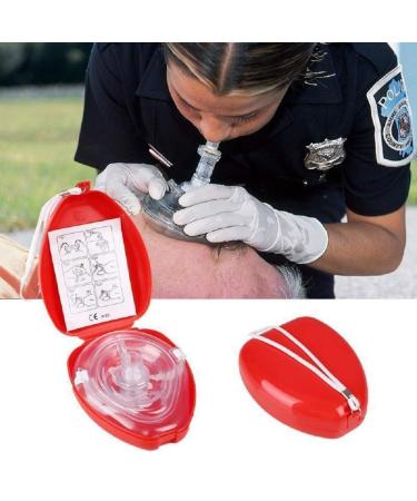 First Aid CPR Rescue Mask for adults/children - resuscitation bag hard case with hand strap