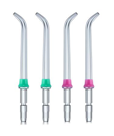 Waterpik Pack of 2 Pairs of Replacement Tips (4 Units) for Cleaning Orthodontics, Brackets, Teeth and Inks (OD-100E-EU)