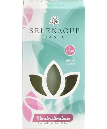 Selenacare Menstrual Cup - Washable Medical Silicone Period Cup Size L (33ml) with Cotton Storage Bag - Eco-Friendly & Comfortable - Buy Online on GoSupps.com