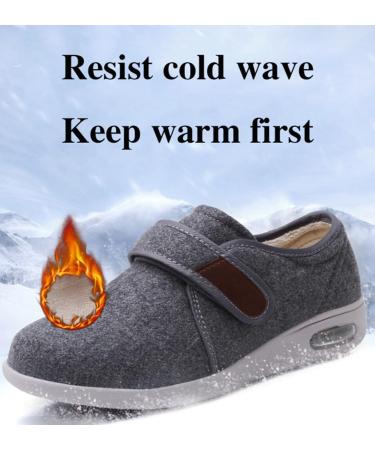 Mens Extra Wide Fit Diabetic Shoes for Swollen Feet | Adjustable Orthopedic Slippers for Plantar Fasciitis Relief - Ideal for Elderly - Buy Online on GoSupps.com