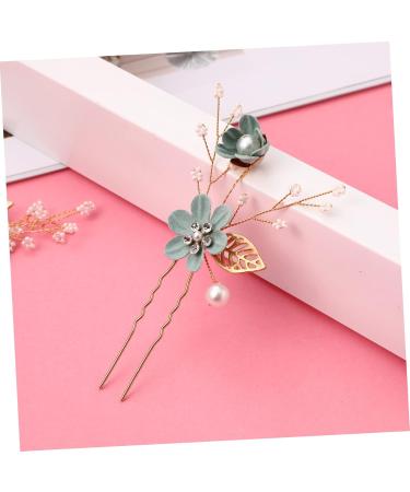 2 Set Hairpin Rhinestone Headpiece Wedding Hair Clips for Brides Blue Hair Accessories Bridal Hair Clip Pearl Wedding Hair Accessories Hair Pins Wedding Dress Zinc Alloy Miss Fork - Buy Online on GoSupps.com