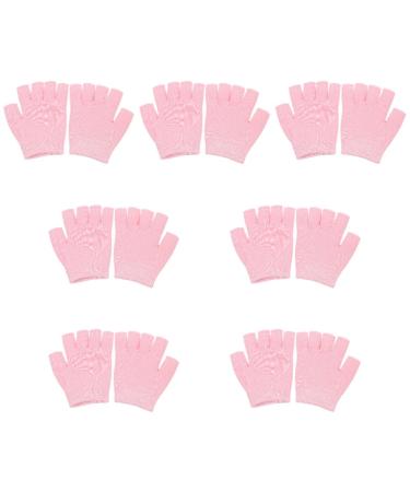 FOMIYES 7 Pairs Gel Moisturizing Gloves Hand Spa Gloves Hand Protective Gel Gloves Sleeping Gloves Winter Mittens Moisturizing Gel Gloves Cotton Knitting Man Hand Gloves Pink Cell Phone