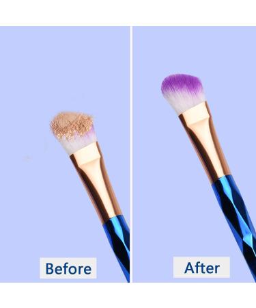 Buy Makeup Brush Cleaning Mat & Drying Stand - Clean Brushes Instantly | Perfect Valentine's Day Gift (Blue - Buy Online on GoSupps.com