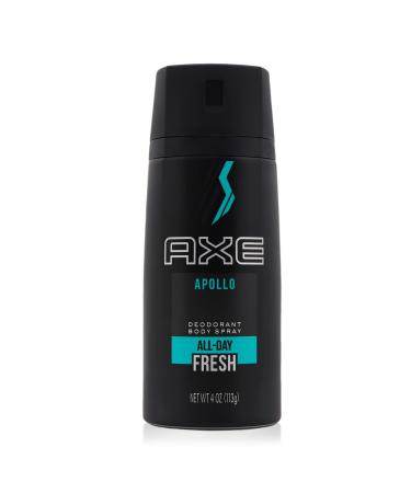 AXE Body Spray for Men Apollo 4 oz (Pack of 3) 4 Ounce (Pack of 3)