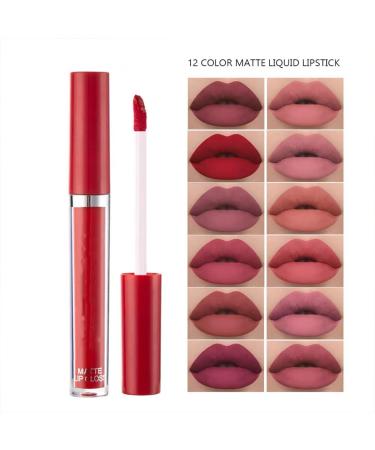 6-Piece Matte Liquid Lipstick Set - Long-Lasting Waterproof Non-Stick Cup Formula for Flawless Lips - Buy Online on GoSupps.com