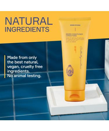 Buy Seven POTIONS BART Conditioner for Men - Vegan Itch-Relief & Scale Prevention (Citrus Tonic 250ml) - Animal Test-Free International Shipping Available - Buy Online on GoSupps.com