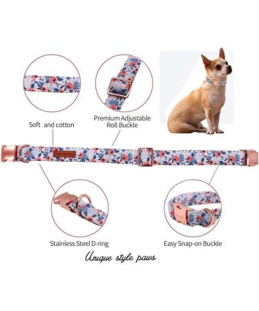 Unique Blue Rose Dog Collar - Stylish & Durable for Small to Large Dogs | Perfect Pet Gift - Buy Online on GoSupps.com