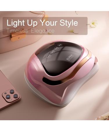 248W UV LED Nail Lamp - Fast Gel Nail Curing Automatic Sensor 4 Timers LCD Display - Perfect Gift for Women & Girls - Buy Online on GoSupps.com