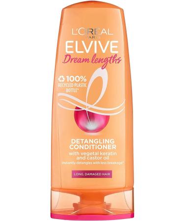 L'Oreal Paris Elvive Dream Lengths Shampoo and Conditioner Set - Nourishing Treatment with Castor Oil for Long Hair, Strengthens & Prevents Breakage - Buy Online on GoSupps.com
