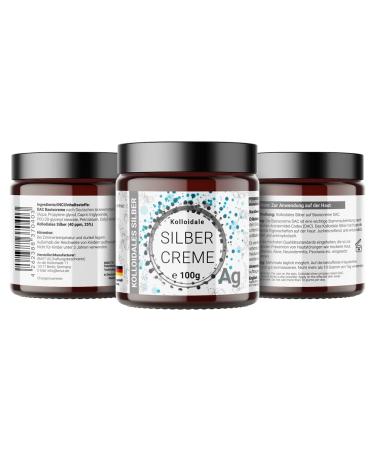 Buy 100g Colloidal Silver Cream 40ppm - 100% Pure & Stable Effective Cosmetic Solution for International Shipping - Buy Online on GoSupps.com