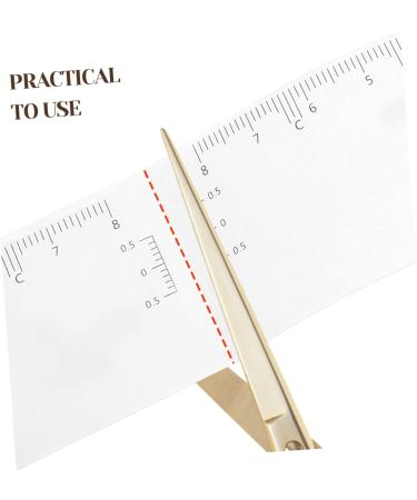 Beatifufu Brow Ruler Sticker 1 Roll Stickers Microblading Ruler Sticker Eye Brow Stencil Mold Drawing Pen Eyebrow Trimming - Buy Online on GoSupps.com