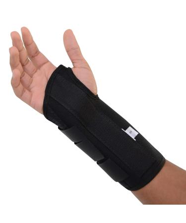 Sammons Preston Left Large Canvas Wrist Splint - Orthopedic Support Brace for Tendonitis Carpal Tunnel & Pain Relief | Comfortable Compression & Immobilization - Buy Online on GoSupps.com