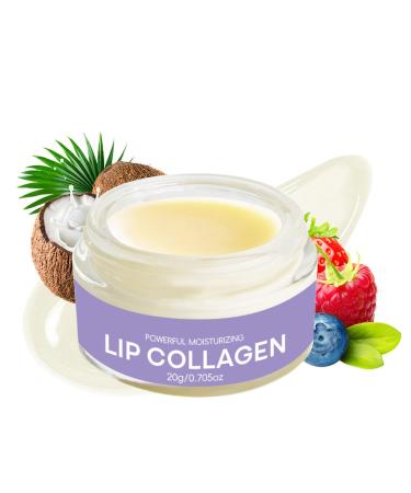 Lip Collagen Moisturizer Hydrating & Glossy Lip Balm Repairing Smoothing Moisturize Protect & Soothe for Dry Chapped Lips Overnight Lip Repair Peptide Lip Therapy(20G)