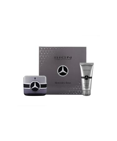 Mercedes-Benz Sign Your Attitude Giftset - Mens Cologne Set - Eau de Toilette Cologne for Men - Mens Body Wash - Bergamot Amber Fragrances - 2 Pc
