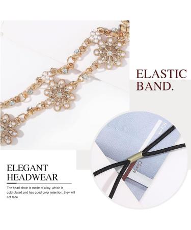 Buy Runmi Bridal Head Chain | Pearls Hair Accessories | Gold Headband & Flower Hairpiece for Women & Girls | Perfect Festival Hair Accessory - Buy Online on GoSupps.com