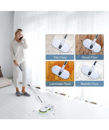 OGORI Cordless Electric Spin Mop | Rechargeable Dual Scrubber Cleaner | For Hardwood, Tile, Vinyl & Laminate Floors | 4 Reusable Pads - Buy Online on GoSupps.com