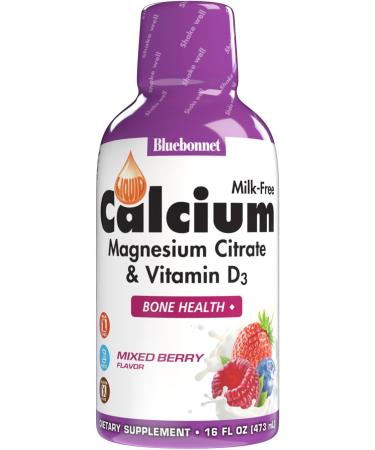 Bluebonnet Nutrition Liquid Calcium Magnesium Citrate & Vitamin D3 Daily Bone Support Supplement - Strawberry & Mixed Berry Bundle - Buy Online on GoSupps.com