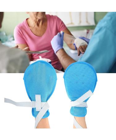 Buy Blue Restraint Mitts - Hand Fixed Finger Control Gloves for Safety & Protection | International Shipping Available - Buy Online on GoSupps.com