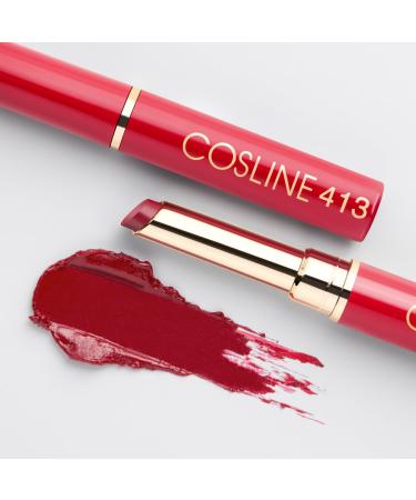 COSLINE Lipstick No. 413 - Raspberry Red with Blue Tint | Shop Now Internationally - Buy Online on GoSupps.com