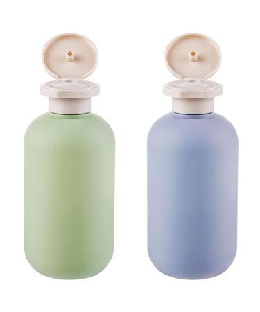 Gjinxi 2 pieces silicone travel bottles 200 ml of leakproof refillable empty travel size containers container travel bottles travel essentials hand luggage suitable for bathroom shampoo facial cleaner body washing - Buy Online on GoSupps.com
