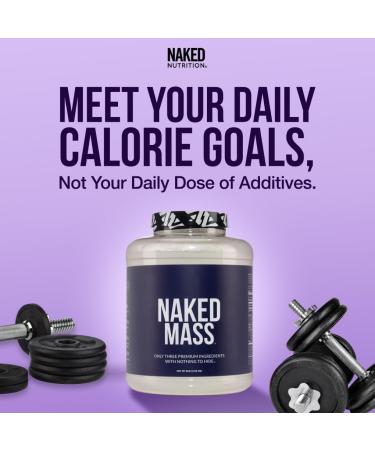 NAKED Strawberry Mass - 1 500 Calories 50G Protein Nothing Artificial. Strawberry Weight Gainer Protein Powder - 8lb Bulk GMO Free Gluten Free & Soy Free Strawberry 8 Pound (Pack of 1) - Buy Online on GoSupps.com