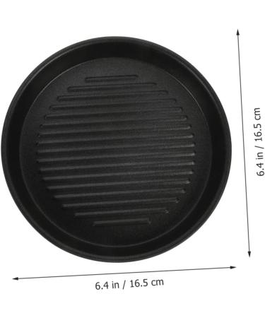 ABOOFAN 4pcs Non Stick Frying Pan Portable BBQ Grill Square Griddle Induction Nonstick Frying Pan Induction Saucepan Induction Griddle Pan Top Teppanyaki Micro-Wave Oven Aluminum 16.5X16.5X2.5CMx4pcs Blackx4pcs - Buy Online on GoSupps.com