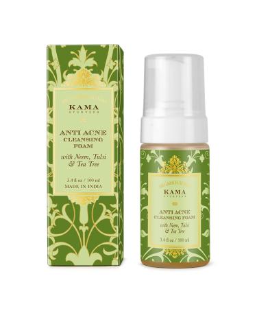 Kama Ayurveda Anti Acne Cleansing Foam - 100ml | Natural Acne Treatment | International Shipping Available - Buy Online on GoSupps.com