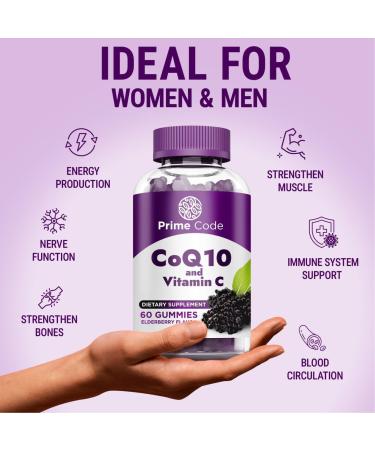 Buy 2-in-1 CoQ10 200mg & Vitamin C 250mg Gummies - Heart Health Immune Support & Energy Boost - Vegan Non-GMO Gluten-Free - Shop Now - Buy Online on GoSupps.com