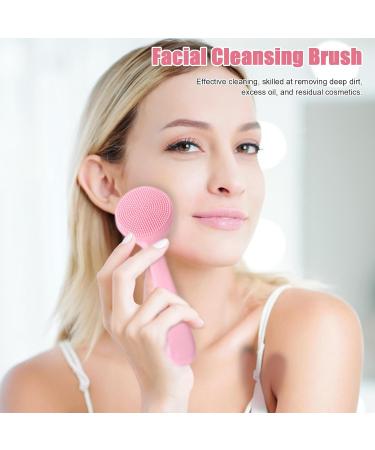 Comoda Facial Cleansing Brush - Silicone Face Skin Scrubbers Scrub Pad - Manual Facial Cleansing Brush Skin Friendly Waterproof Face Cleaning Scrubber Pink - Buy Online on GoSupps.com