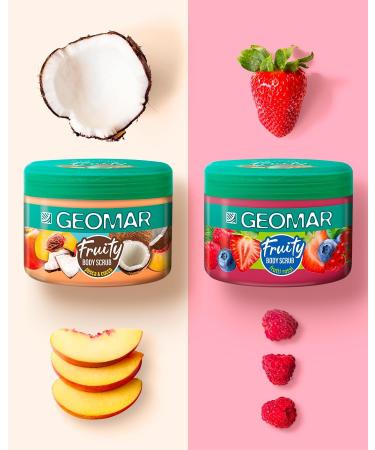  Geomar GEOMAR | Fruity Body Scrub Peach & Coconut Peach and Apricot Scent Vegan Formula Made in Italy 300 g - Buy Online on GoSupps.com