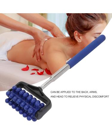 Buy Telescopic Roller Massager for Back - Adjustable Length Comfortable Handle 360 Relief Massage (Dark Blue) - Buy Online on GoSupps.com