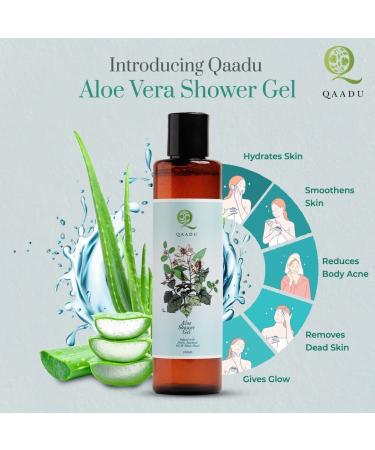 Aloe Shower Gel with Neroli & Patchouli | Vegan All Skin Types 200ml - Revitalize Rough Lacklustre Skin - Buy Online on GoSupps.com