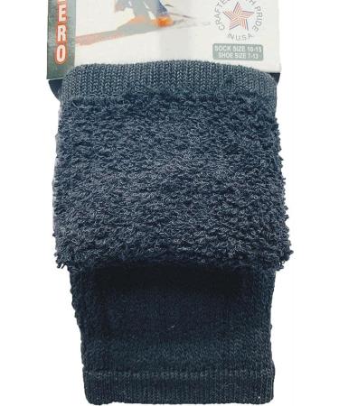 Diamond Star Merino Wool Thermal Socks - 6 Pairs Insulated for Cold Weather - Men & Women - Solid Black 10-13 - Buy Online on GoSupps.com