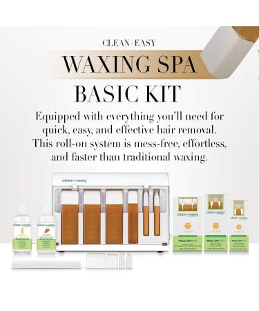 Clean + Easy Waxing Spa Basic Kit (120V) - Complete Face and Body Hair Removal Essentials for Smooth, Hair-Free Skin - Buy Online on GoSupps.com