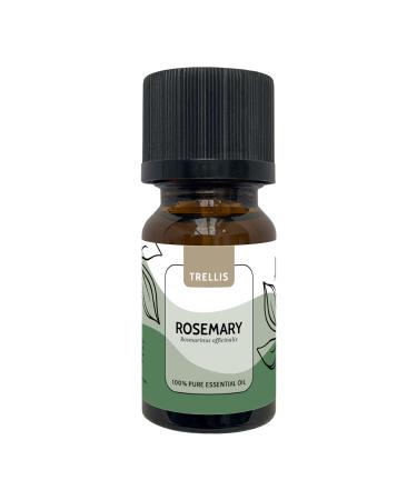 Rosemary Essential Oil 10ml by Trellis | 100% Pure Rosemary Oil | Premium Aromatherapy Oil for Diffusers for Home | Natural Vegan Cruelty Free Ethically Sourced in Spain & Bottled in UK Rosemary 10.00 ml (Pack of 1)