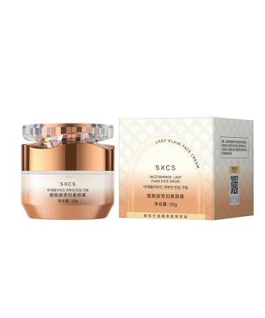 SXCS Nicotinamide Lady Plain Face Cream, Simple Nicotinamide Face Cream, Illuminating Makeup Cream, Multifunctional Smooth Hydrating Makeup Cream with Niacinamide