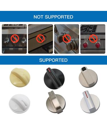 Child Safety Stove Knob Covers - 5 Pack with Double-Key Lock - Gas Oven Knob Guards for Baby Proofing - Universal Design in Black - Buy Online on GoSupps.com