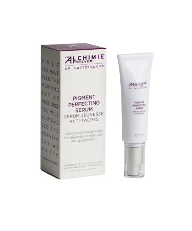 Alchimie Forever Pigment Perfecting Serum | Reduces Uneven Pigmentation and Age Spots with Vitamin C and Alpha-Arbutin | For All Skin Types | Brightening Nourishing Anti-Brown Spot | 1 fl oz